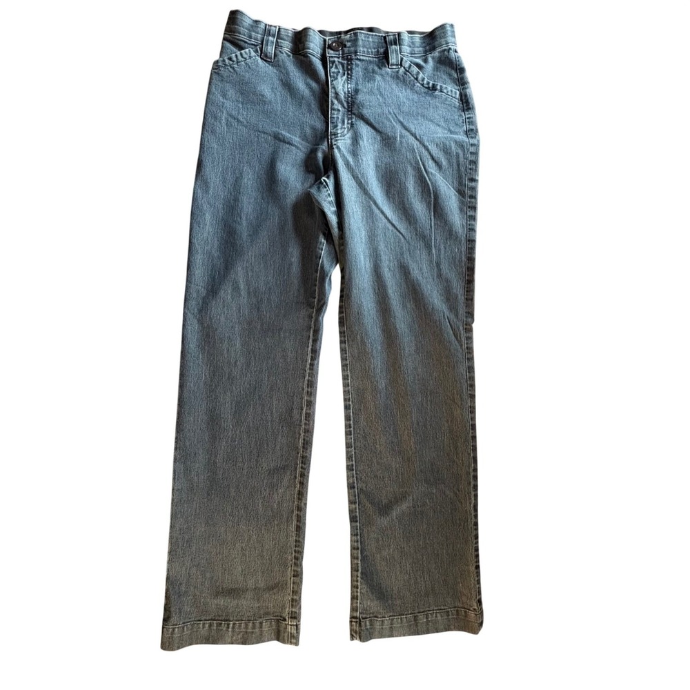 Lee Comfort Waistband Pants Womens 10M Blue Stretch Straight Leg 4105